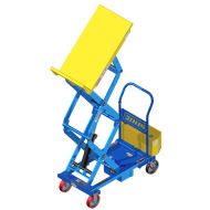 Work positioners like the Manual Mobile Lift & Tilt Tables reduce the risk of injury by reducing bending and reaching.