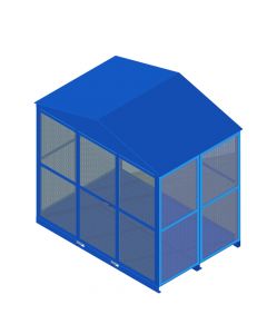 The Cylinder Storehouse is a heavy-duty formed and welded frame providing a rigid storehouse for industrial cylinders or other valuable items.