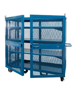 The BHS High Value Cart is a portable storehouse that protects valuable equipment from theft.