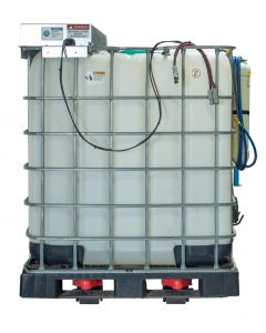 The BHS Battery Watering & Filling System Tank is a mobile water supply that carries up to 330 gallons via pallet jack or lift truck. 