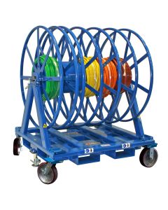 The BHS Parallel Reel Payout simplifies cable pulling with free-spinning, multi-compartment reels, providing an even payout. 